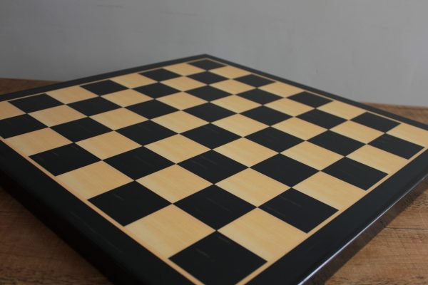 Ebony Chess Board with Rosewood Border - 2in Squares - ChessBaron Chess Sets Canada - Call (213) 325 6540