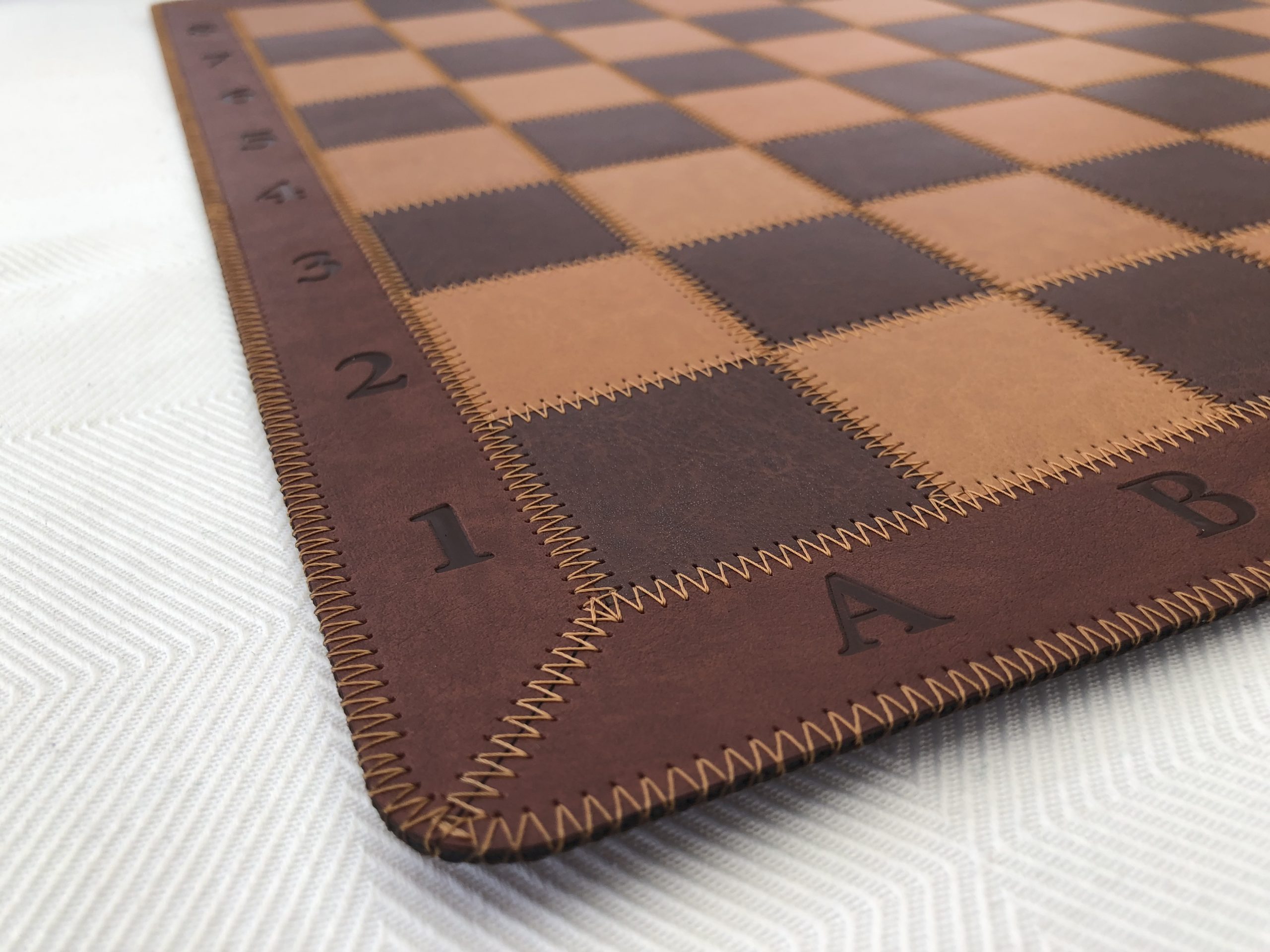 Leather Chess Mat 2.25 Squares - ChessBaron Chess Sets Canada - Call (213)  325 6540