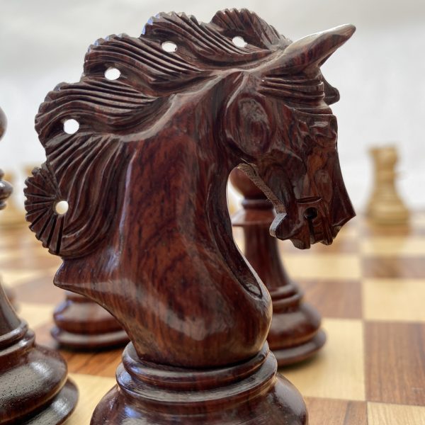 The Mayfield Ebonized Triple Weighted Chess Pieces - ChessBaron