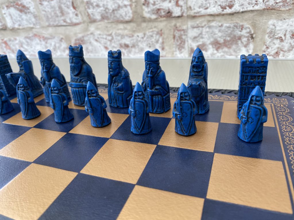 Mini Isle of Lewis Chess+ with matching Italfama Board - ChessBaron ...
