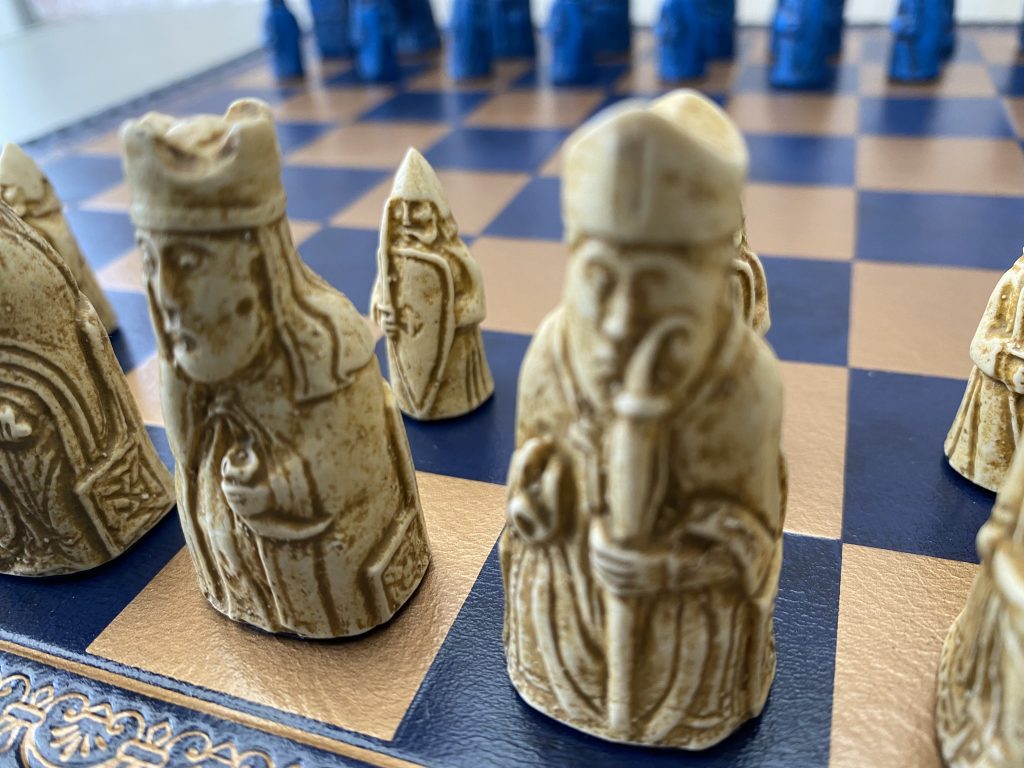 Mini Isle of Lewis Chess+ with matching Italfama Board - ChessBaron ...