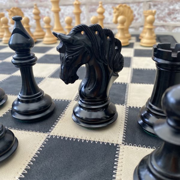 The Arabian - Triple Weighted Ebony Chess Pieces