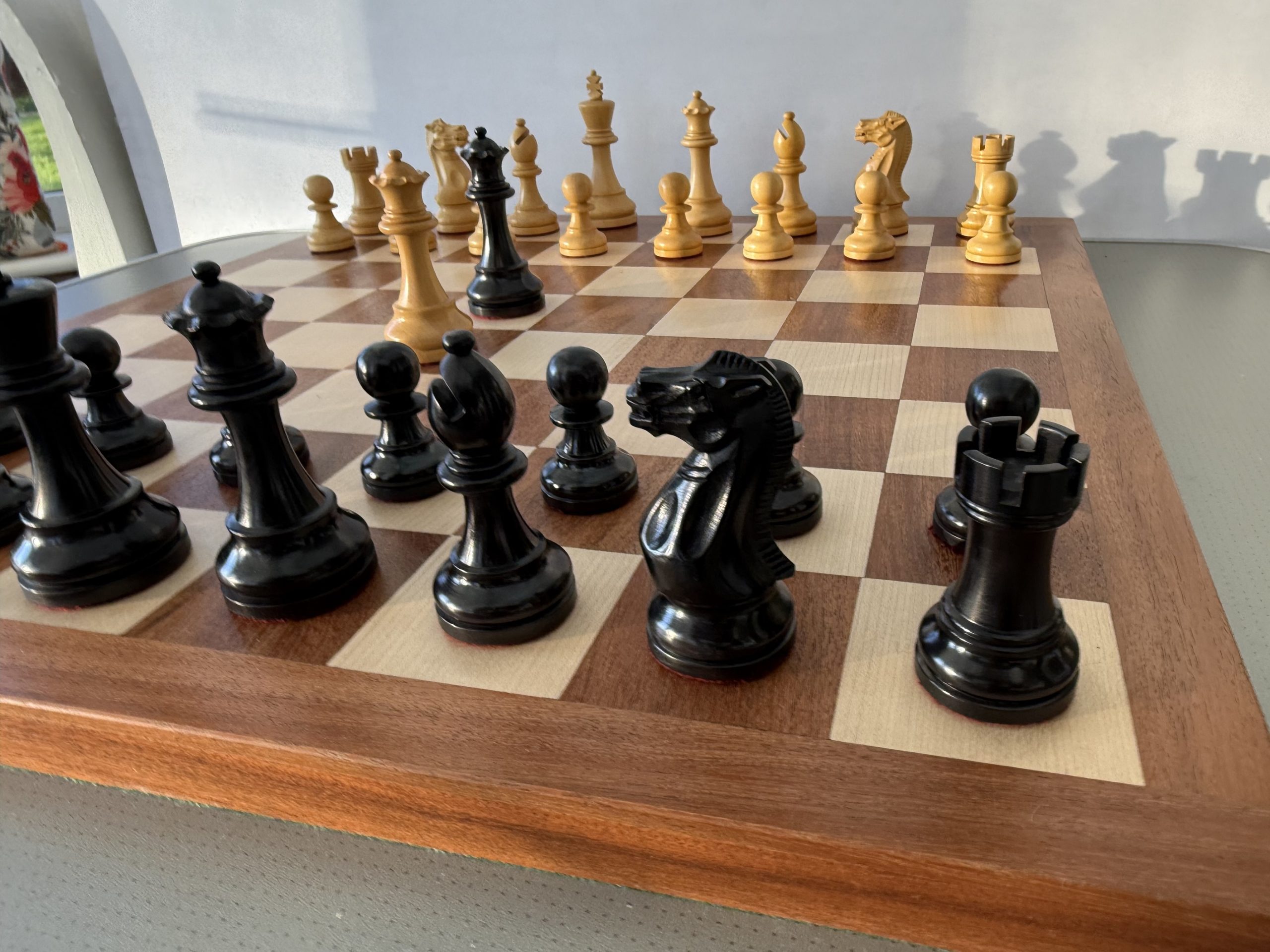 The Judit Polgar Ebonized Chess Set