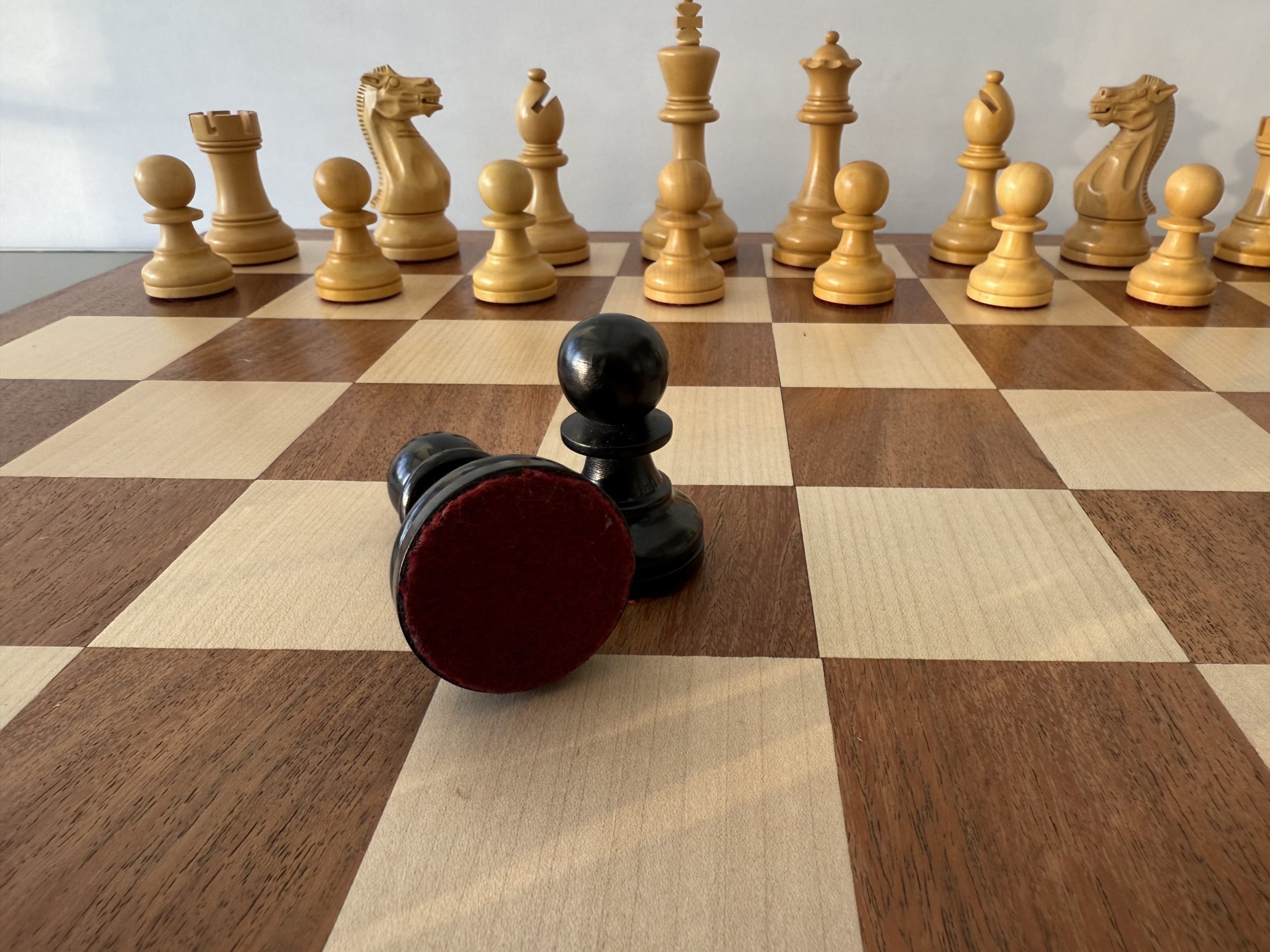 The Judit Polgar Ebonized Chess Set