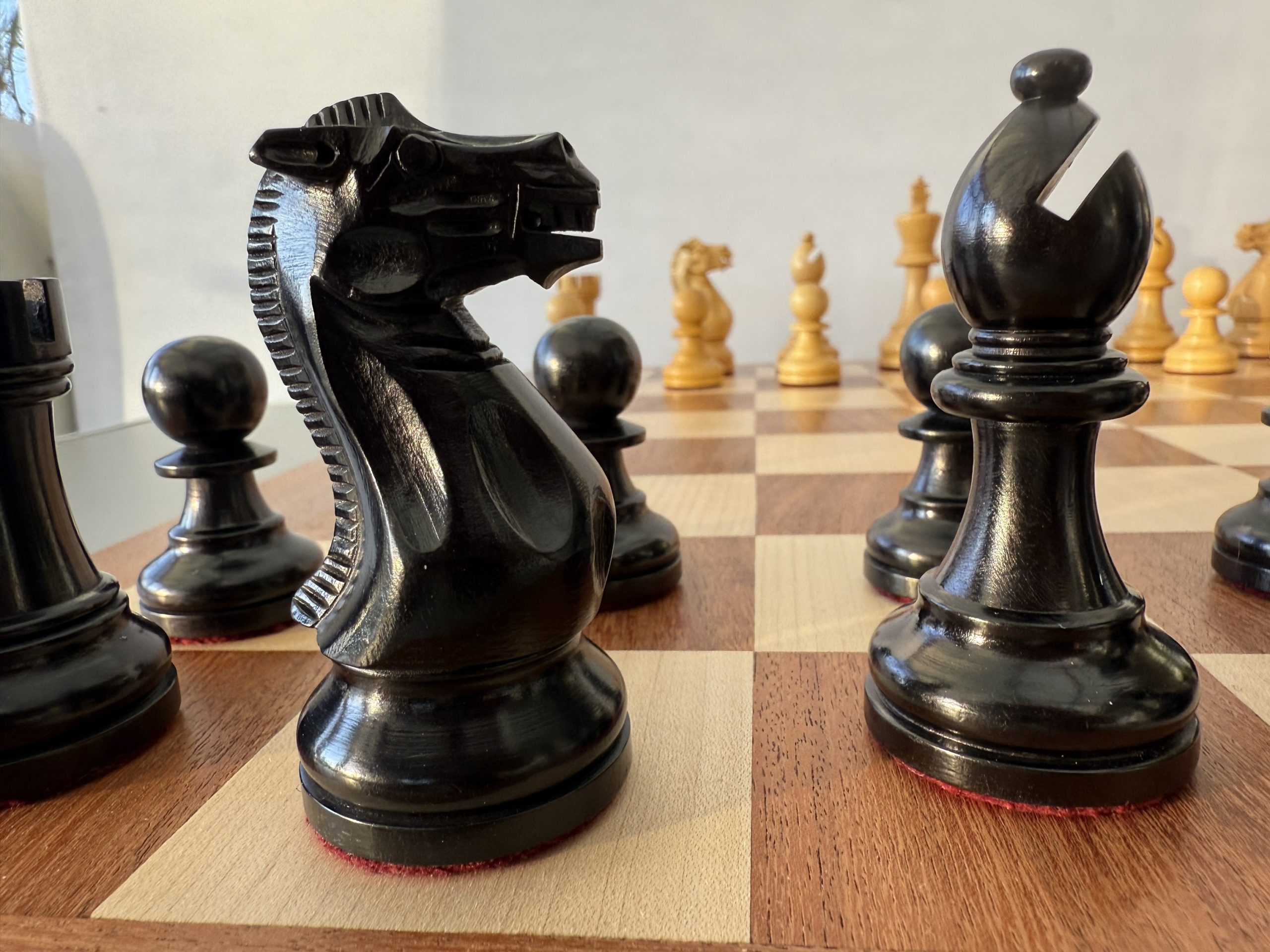 The Judit Polgar Ebonized Chess Set