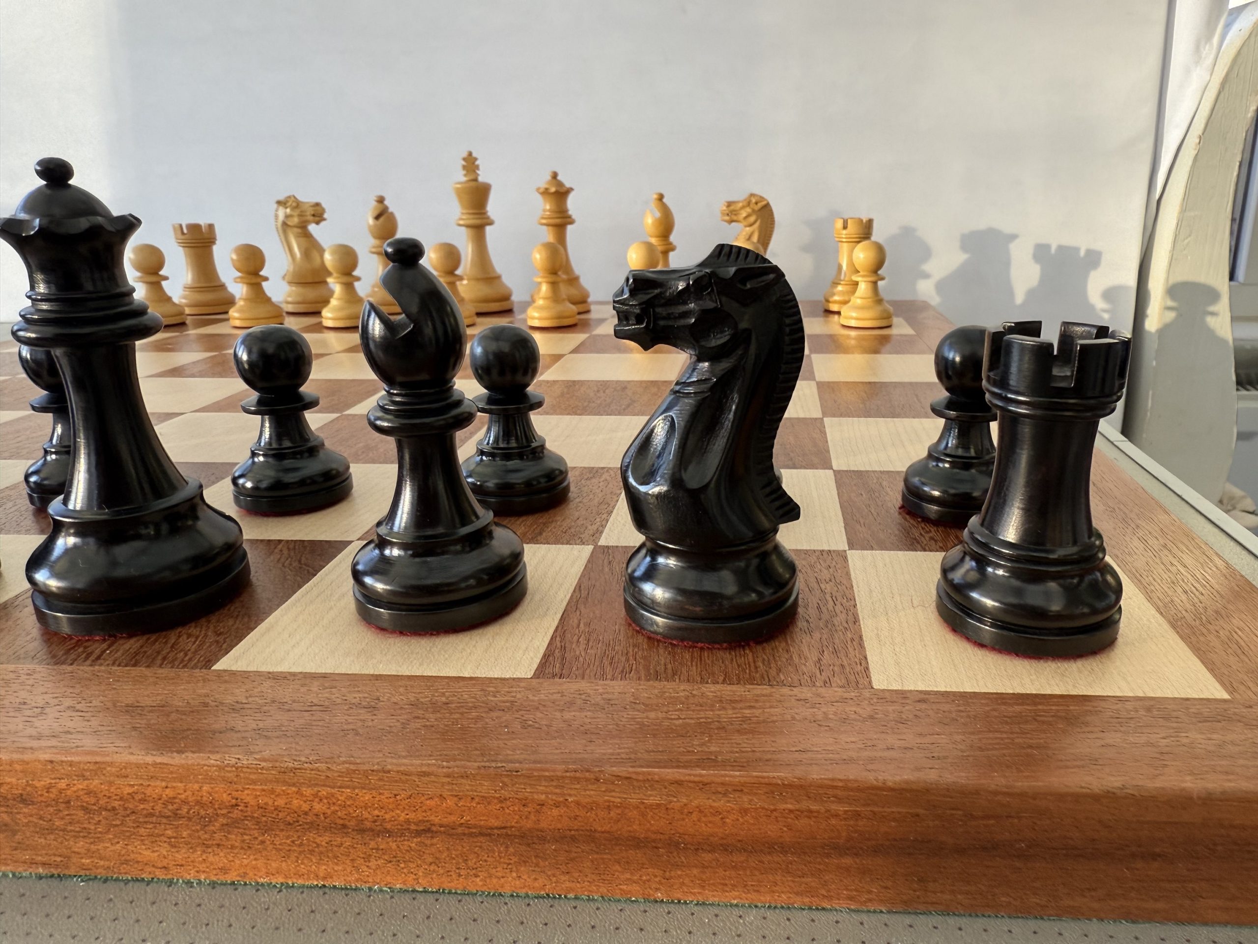 The Judit Polgar Ebonized Chess Set
