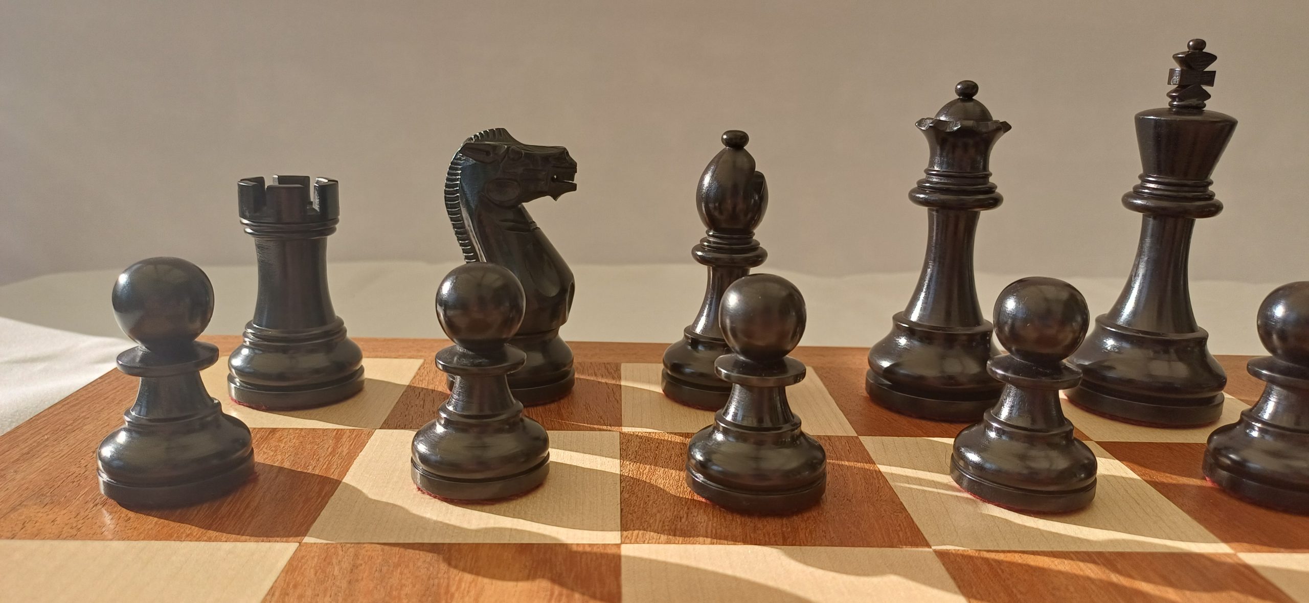 The Judit Polgar Ebonized Chess Set