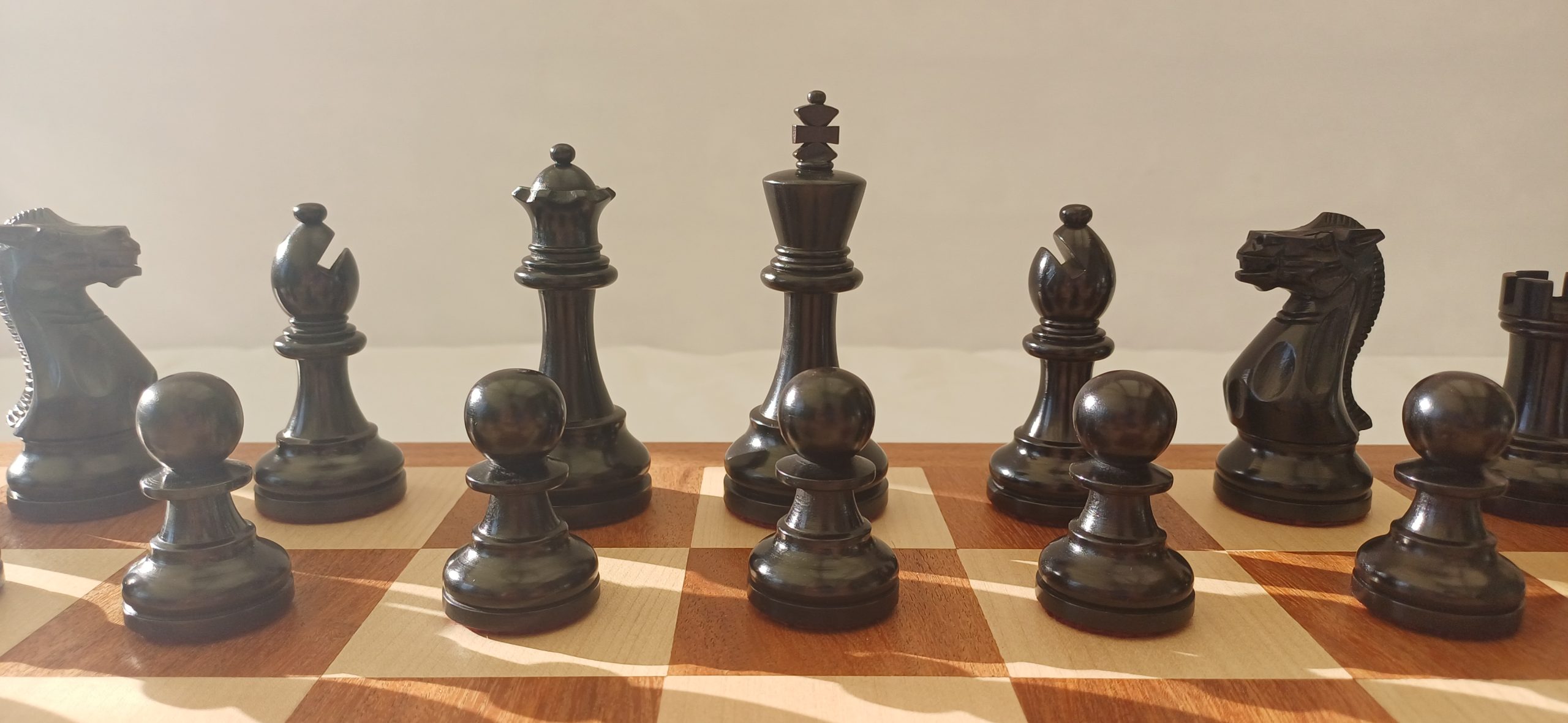 The Judit Polgar Ebonized Chess Set