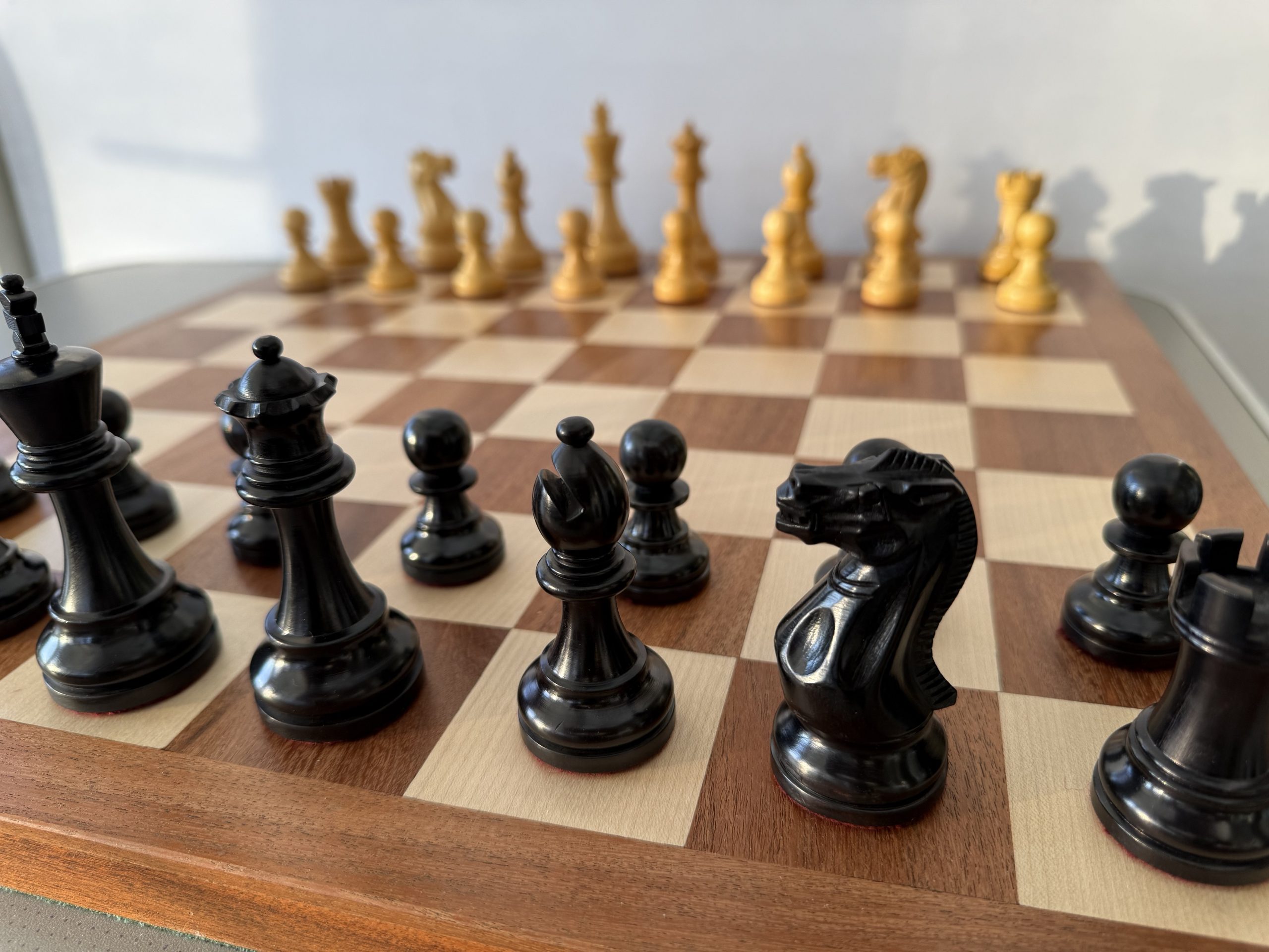 The Judit Polgar Ebonized Chess Set