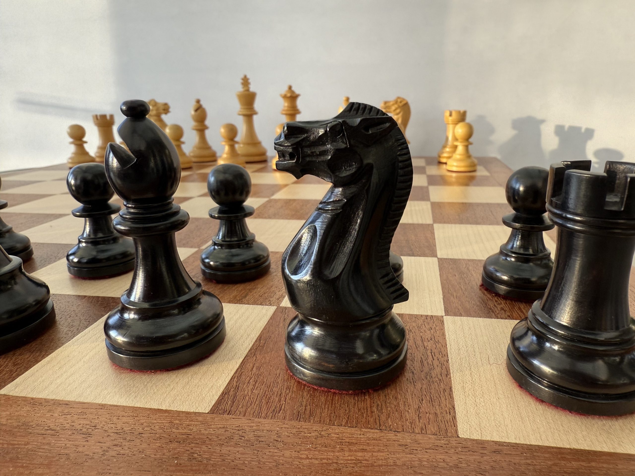 The Judit Polgar Ebonized Chess Set
