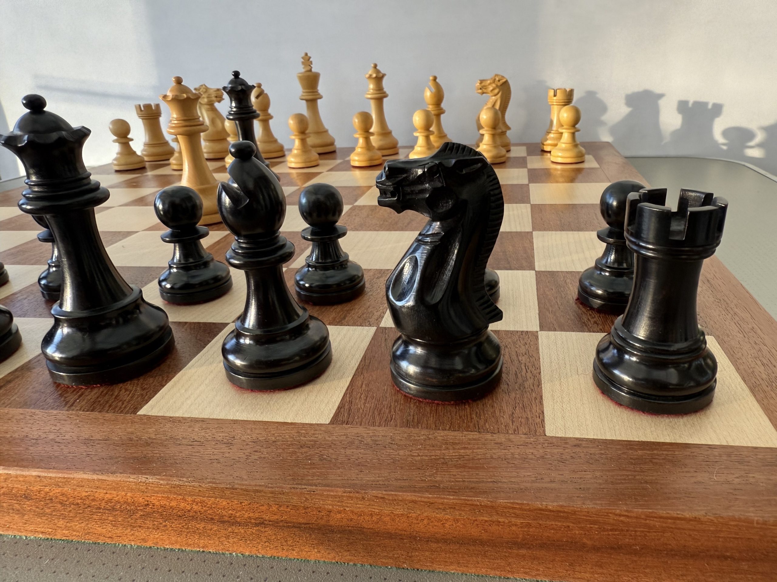 The Judit Polgar Ebonized Chess Set